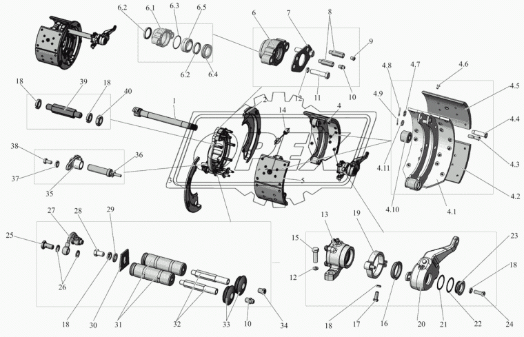 152-3502110-20 Кулак разжимной задний L=495мм эвольвентный шлиц (ТАиМ) правый ТАИМ